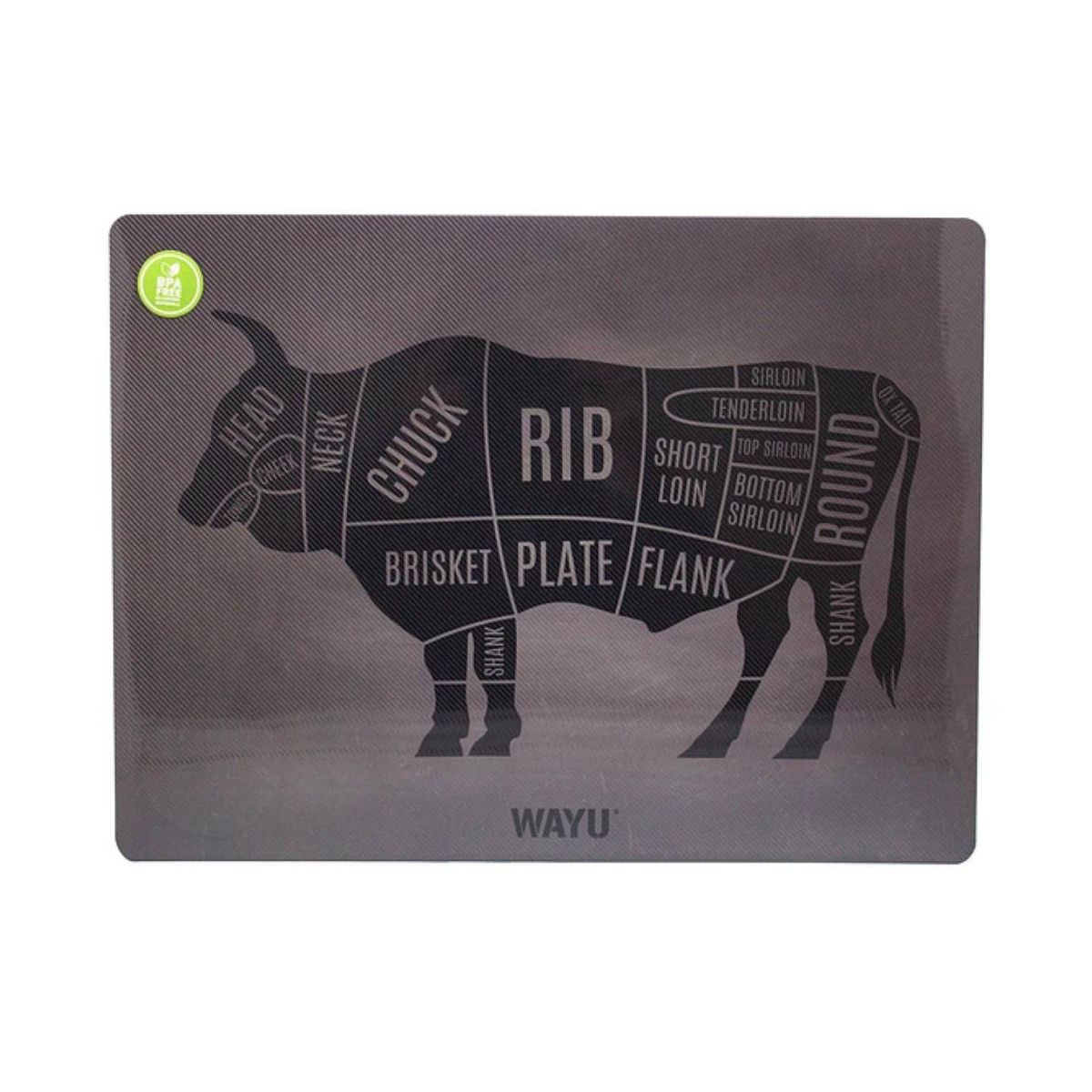 WAYU - INDIVIDUAL PVC CORTES BLACK WAYU