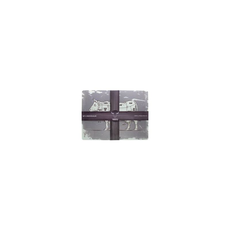 WAYU - SET 6 INDIVIDUALES WAYU PVC