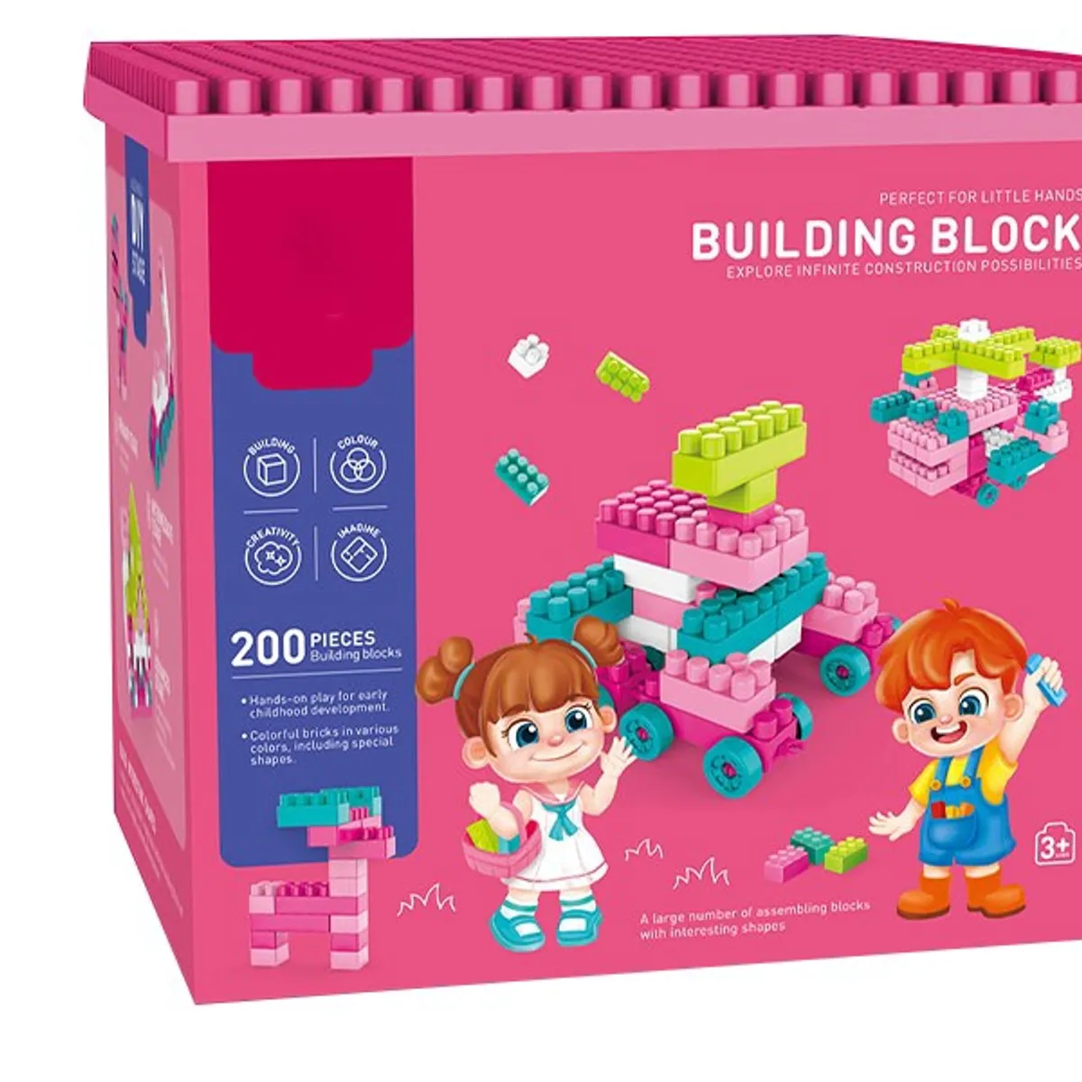 GENERICO - Bloques construcción tipo lego 200 pcs