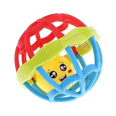 GENERICO - Pelota Silicona Cascabel Juguete Para Bebé 10x10 cm