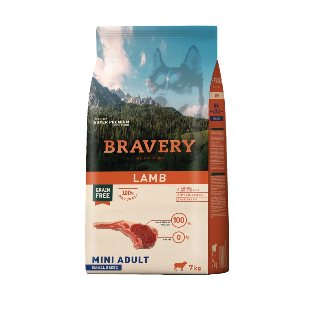 BRAVERY - Bravery Cordero Perro Adulto Mini 7kg