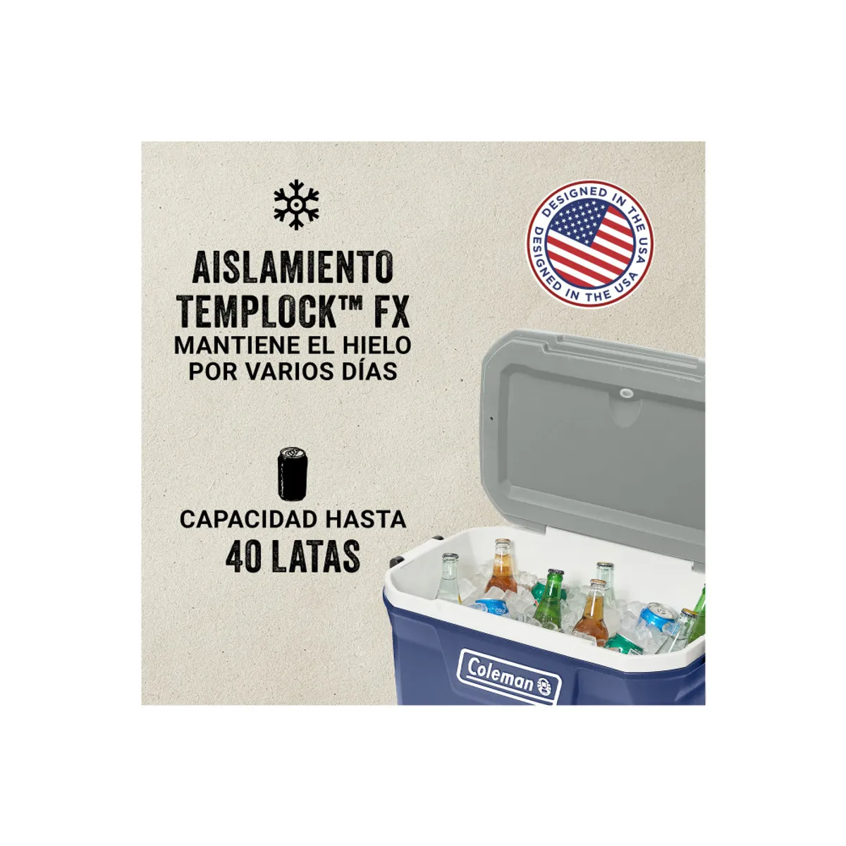 COLEMAN - Cooler Coleman Ocean 316 52 QT / 49 Lt