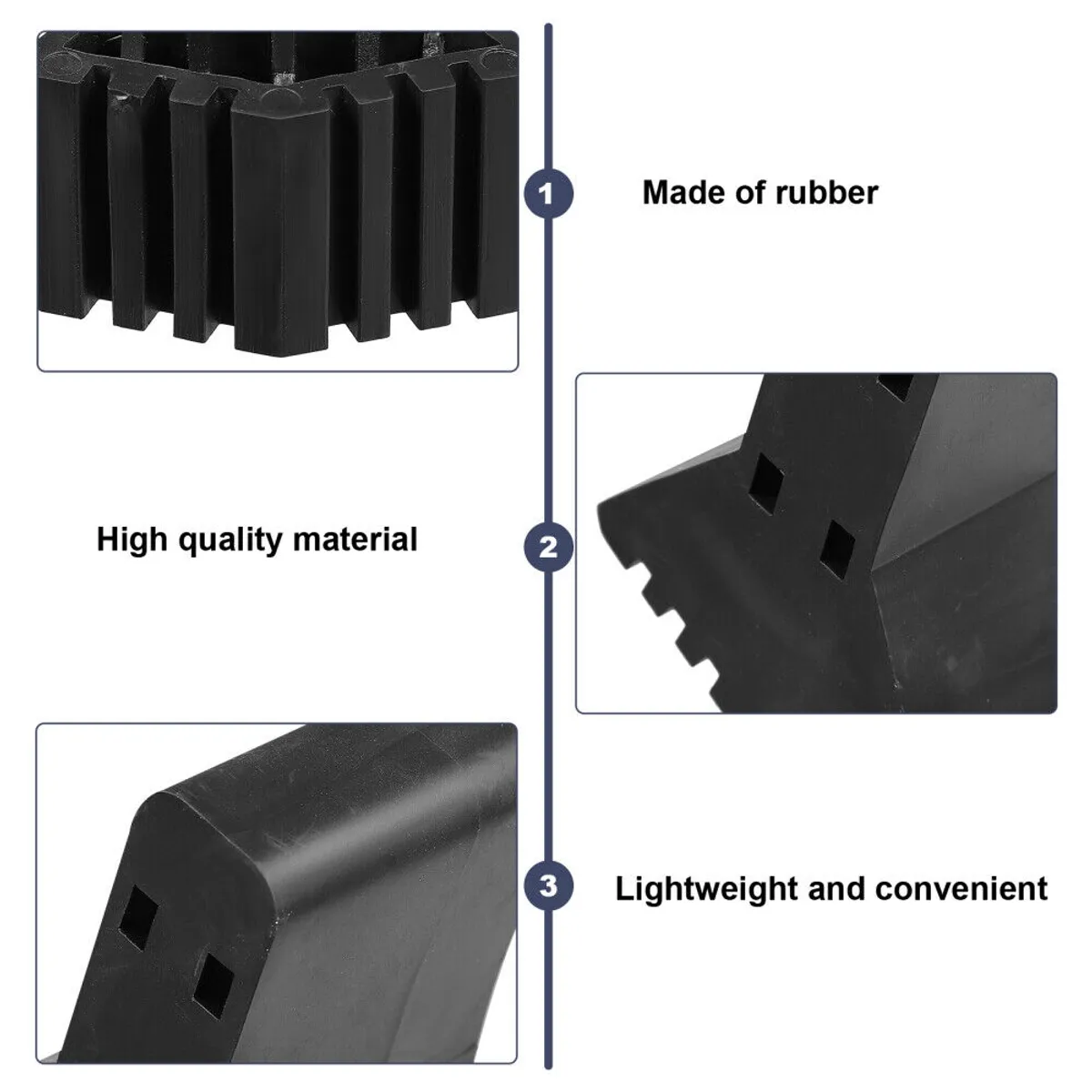 KUANGYE - Regatón Escalera Multipropósitos 4 Gomas Para Pata Repuesto