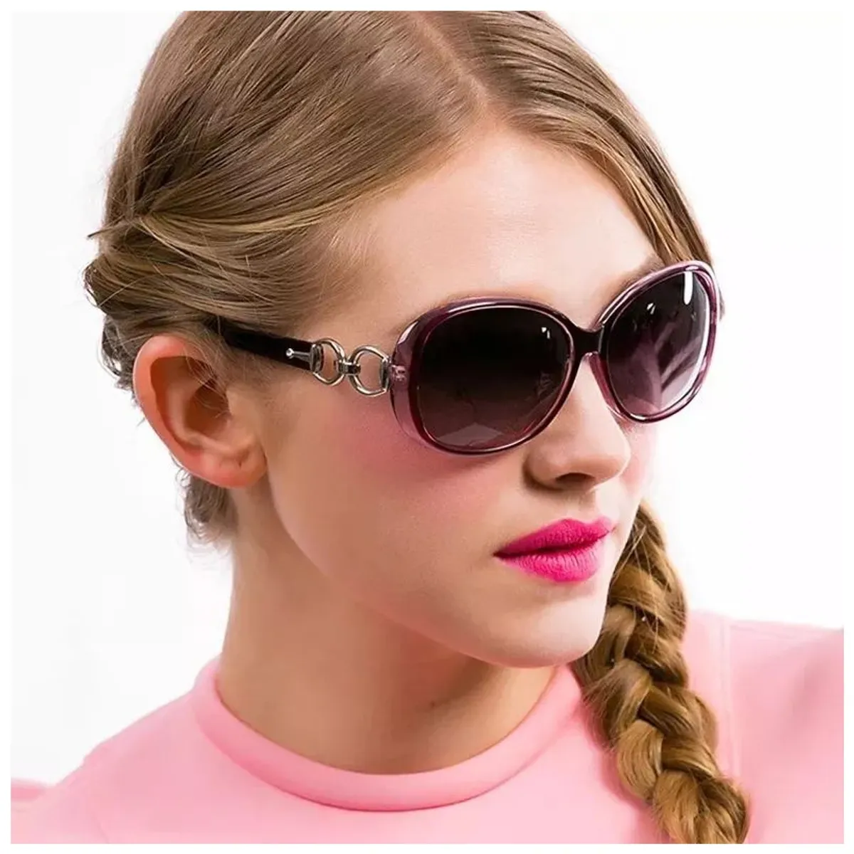 KUANGYE - Lente De Sol Mujer De Acetato Uv400