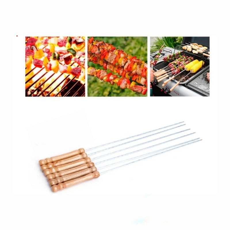 GENERICO - Set 20 Unid Pinchos Fierros Fierritos Brochetas Anticucho