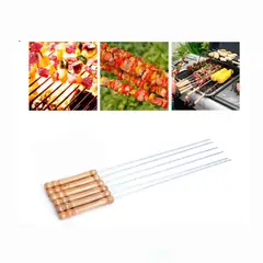 GENERICO - Set 20 Unid Pinchos Fierros Fierritos Brochetas Anticucho