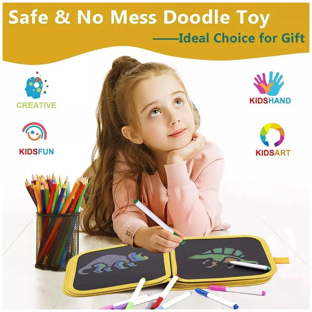 KUANGYE - Pizarron Libro De Dibujo Juguete Graffiti Para Niños Regalo