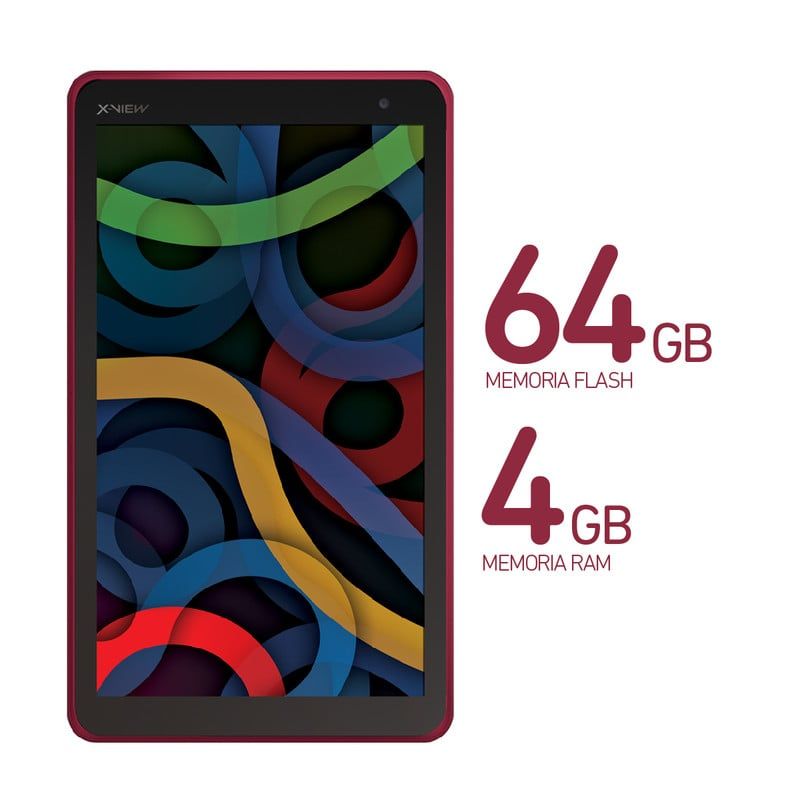X VIEW - Tablet 7" X View Q7s / 4Gb Ram 64g Memoria - Burgundy