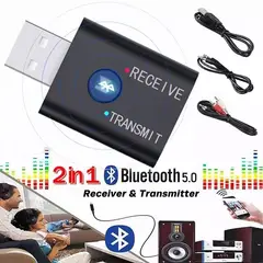 EDWINAYY - Transmisor Receptor Bluetooth 5.0 Usb/aux Auto Audio Tv
