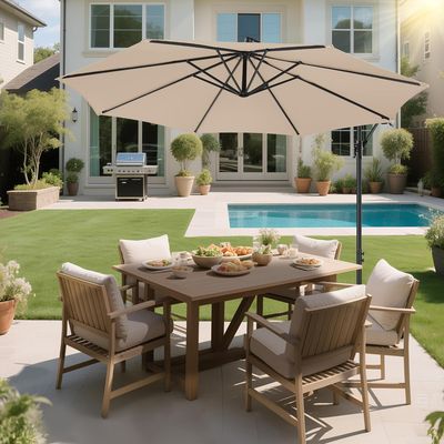 Imagen 2 del producto Quitasol Lateral 3 mt ajustable y impermeable para jardín