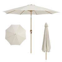 Quitasol con Manivela para Elevación UV Impermeable 260cm