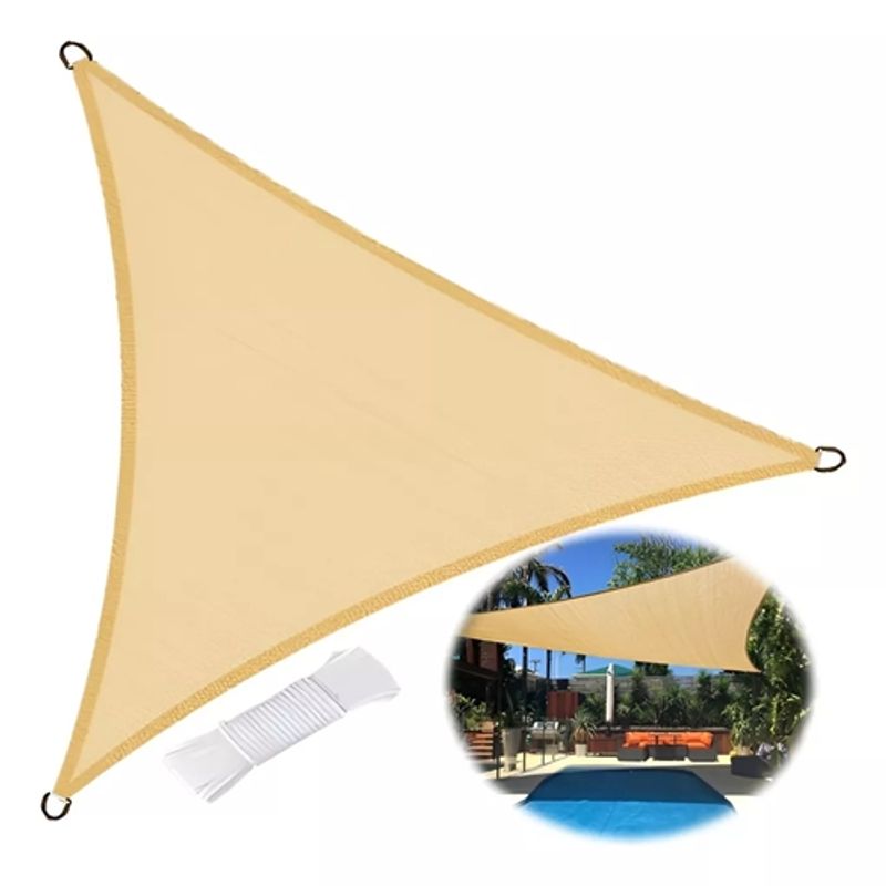 GENERICO - Toldo Vela Triangular 5x5x5 Toldos Quitasol Lona Sombreadora