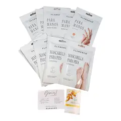 FLAMENCO - PACK de Mascarillas pies (5 unidades) y manos (5 unidades)