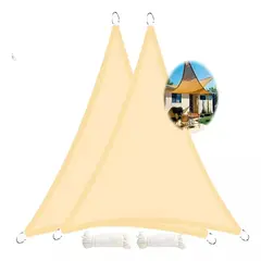GENERICO - X2 Carpa Toldo Vela Sombra Terraza Toldo Vela Triangular 5x5