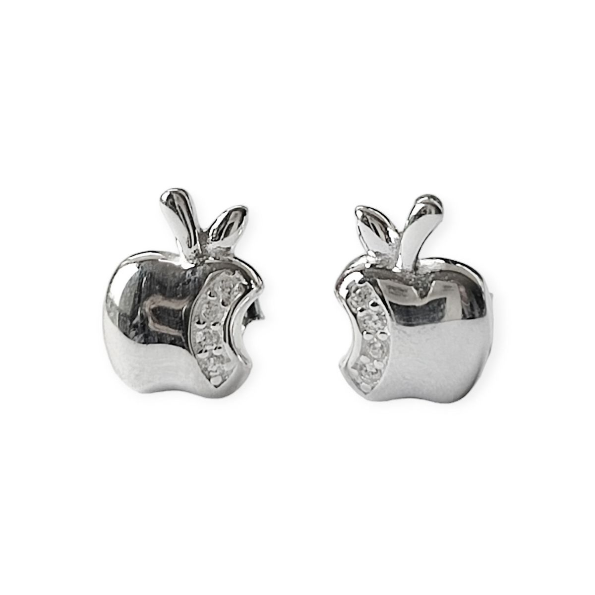 COGGIOLA - Aros Manzana Circón Plata Fina 925