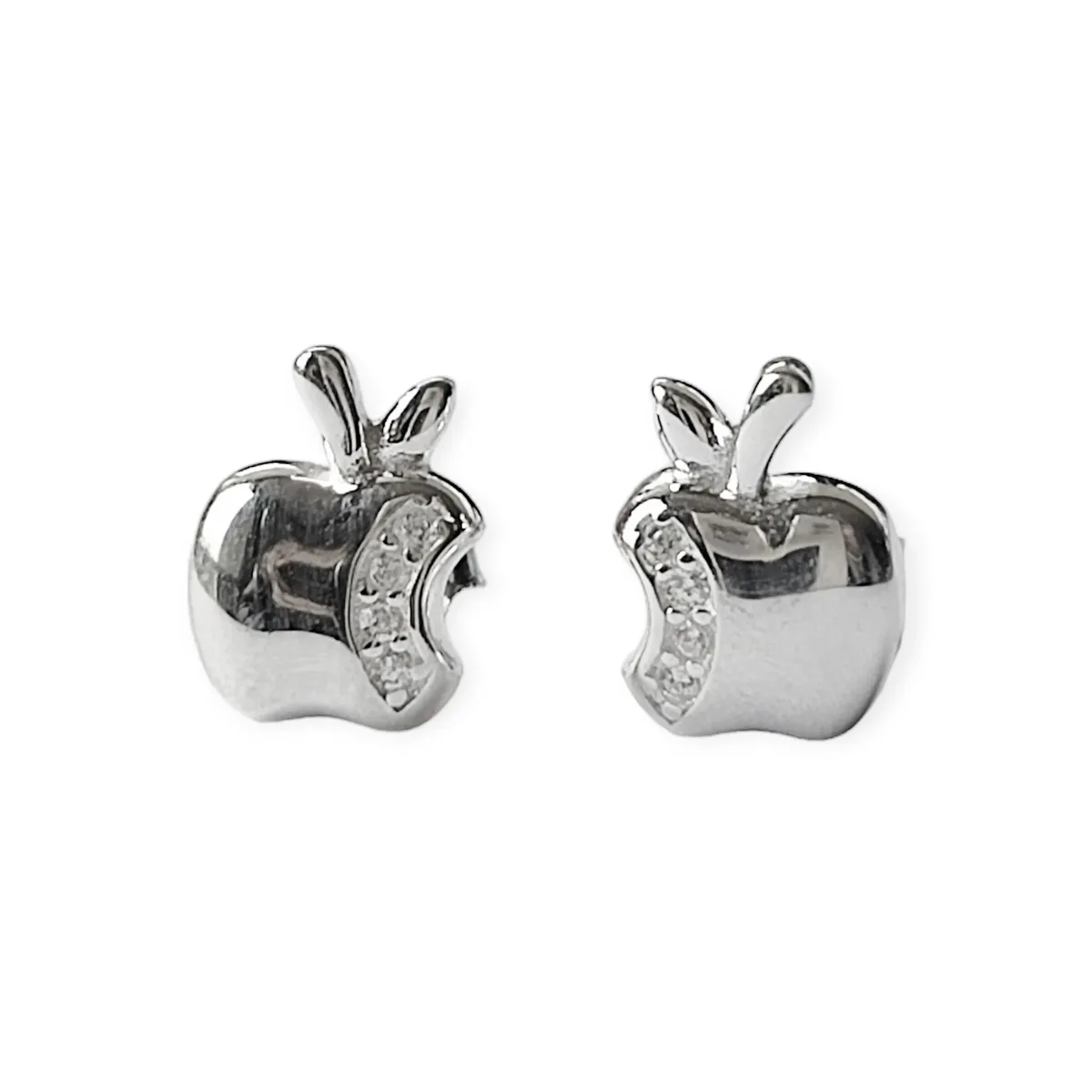 COGGIOLA - Aros Manzana Circón Plata Fina 925
