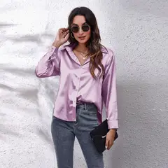 TIOZONEY - Camisa Manga Larga Mujer