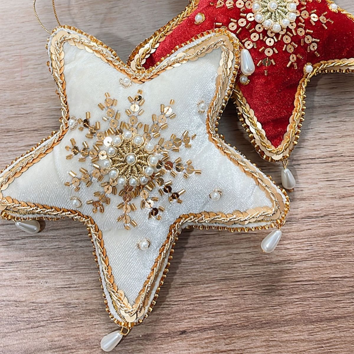 MARTIN BORDADOR - Kit navidad Estrella beige mas clase online