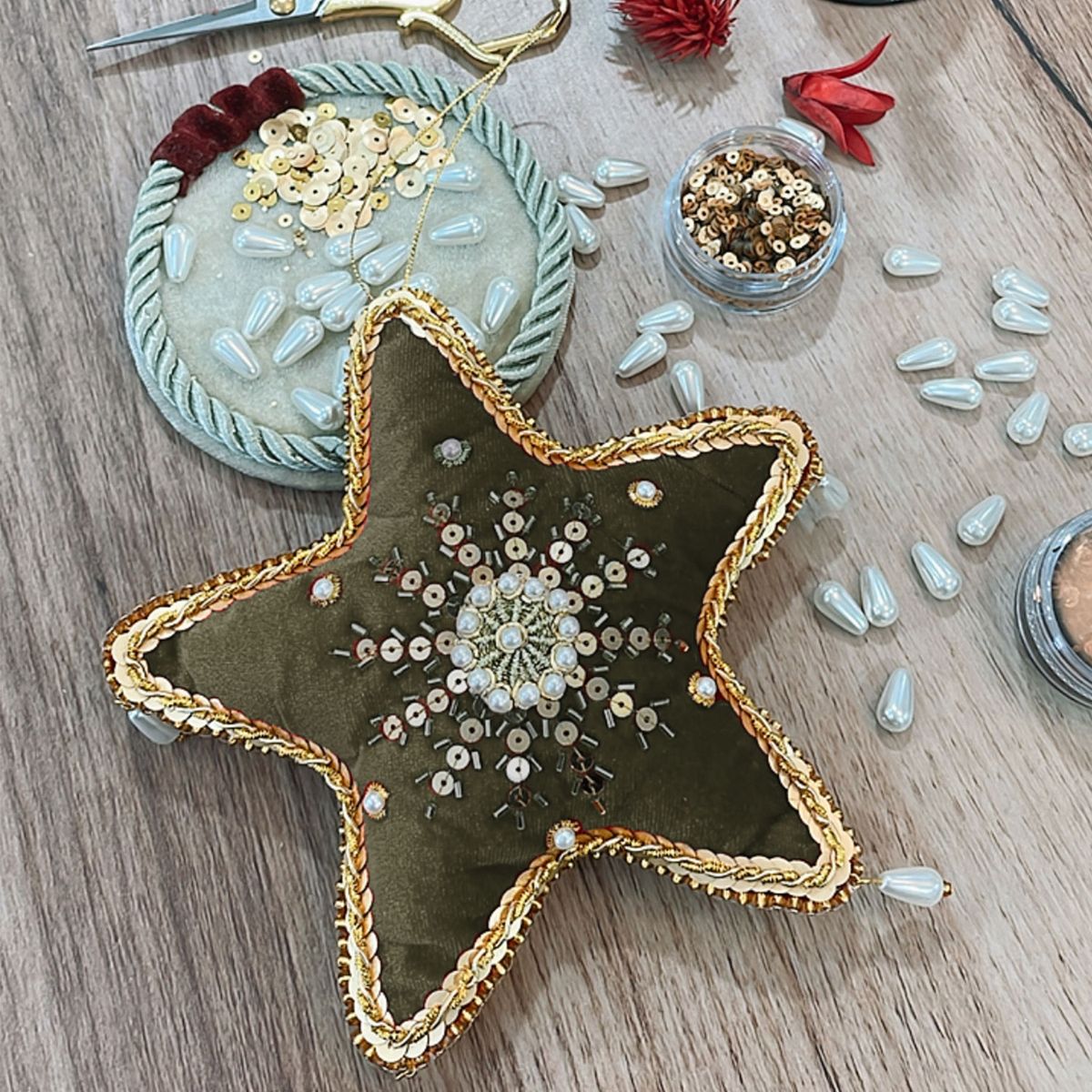 MARTIN BORDADOR - Kit navidad Estrella verde mas clase online