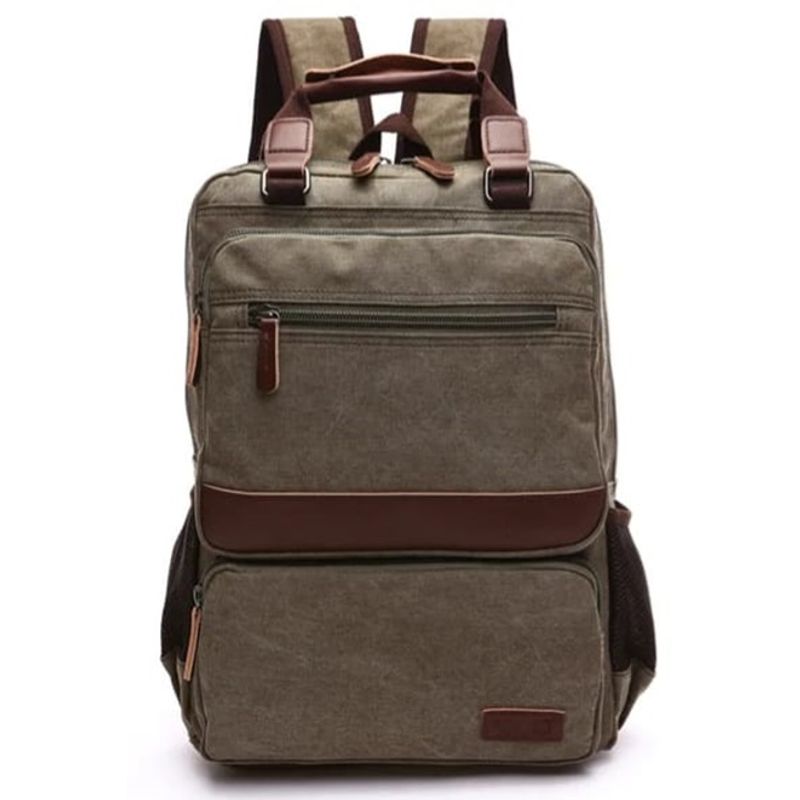 GENERICO - Mochila de lona colorado