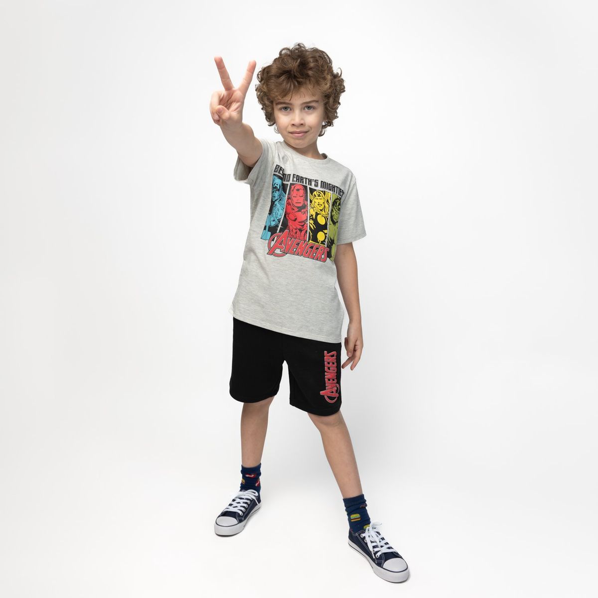 MARVEL - Conjunto Niño Avengers Hero Gris Marvel