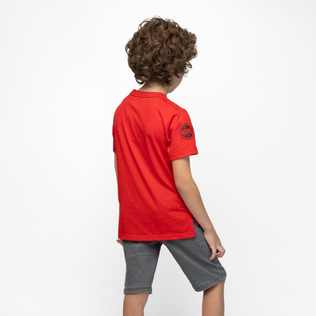MARVEL - Polera Niño Iron Man Comic Rojo Marvel