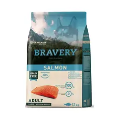 BRAVERY - Salmón Perro mediano/grande 12kg