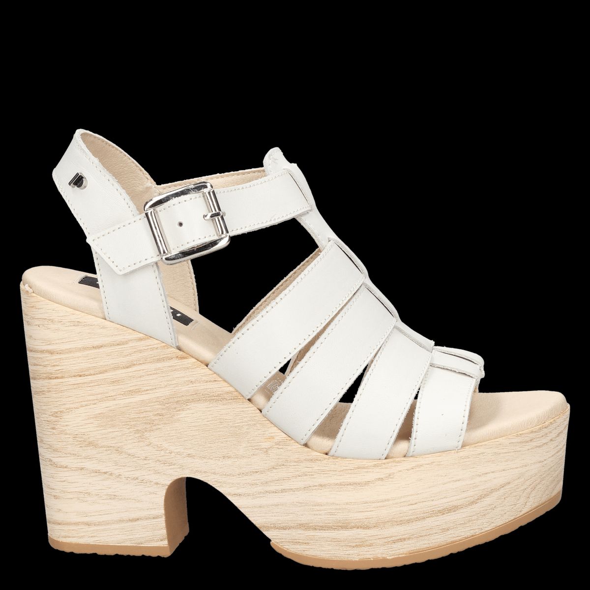 POLLINI - Sandalia Casual Blanco Pollini