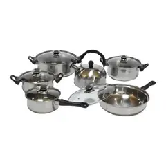 GENERICO - Bateria De Cocina Ollas Tetera Cacerolas Sartén Antiadherente 12Pcs