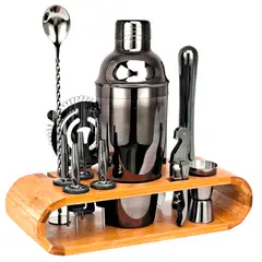 SANTU HOME & DECO - Set de Coctelería Negro