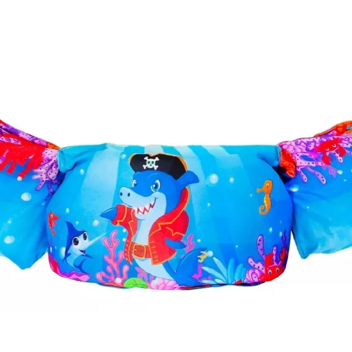 GENERICO - Flotador Con Alitas Niño Tiburon Chaleco 2 A 6 Años