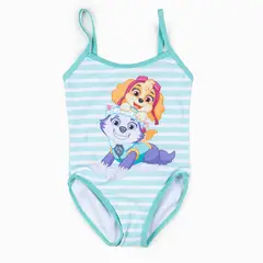 PAW PATROL - Traje De Baño Niña Everest & Skye Turquesa
