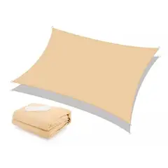 GENERICO - Toldo Vela De Sombra Rectangular Para Patio Jardín 2x3 M