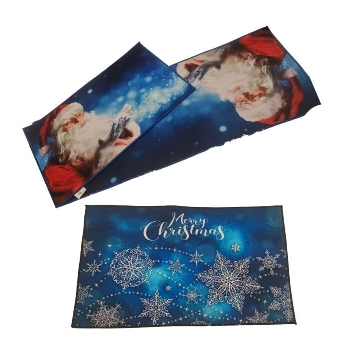 GENERICO - Set de alfombra para cocina Con bajada de Cama Navideña