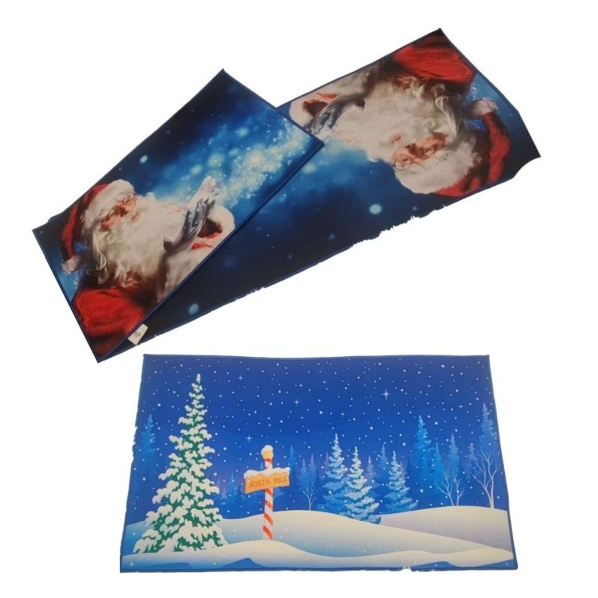 GENERICO - Set de alfombra para cocina Con bajada de Cama Navideña