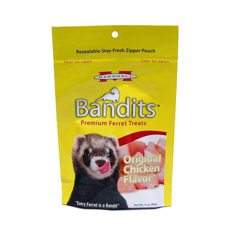 MARSHALL - Snack Marshall Bandits para Hurón Sabor Pollo 85 GR