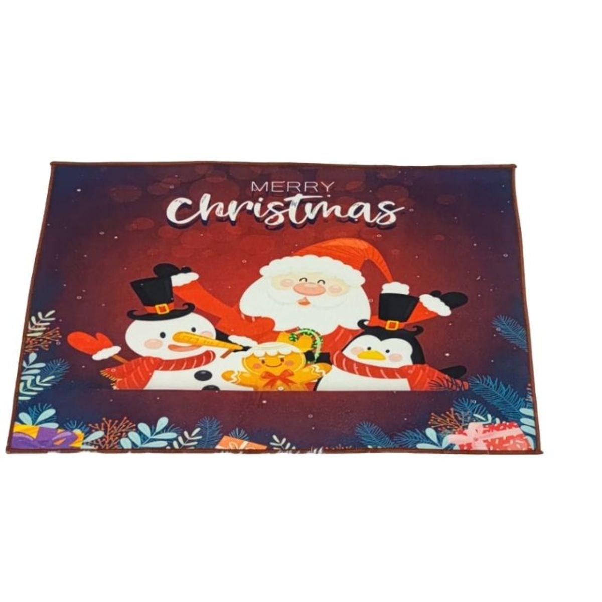 GENERICO - Set de alfombra para cocina Con bajada de Cama Navideña