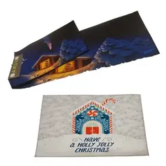 GENERICO - Set de alfombra para cocina Con bajada de Cama Navideña