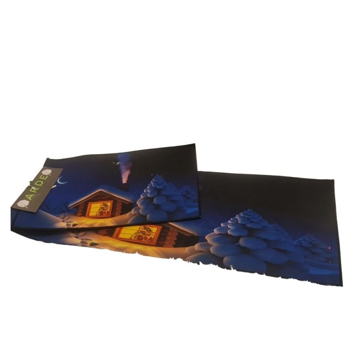 GENERICO - Set de alfombra para cocina Con bajada de Cama Navideña