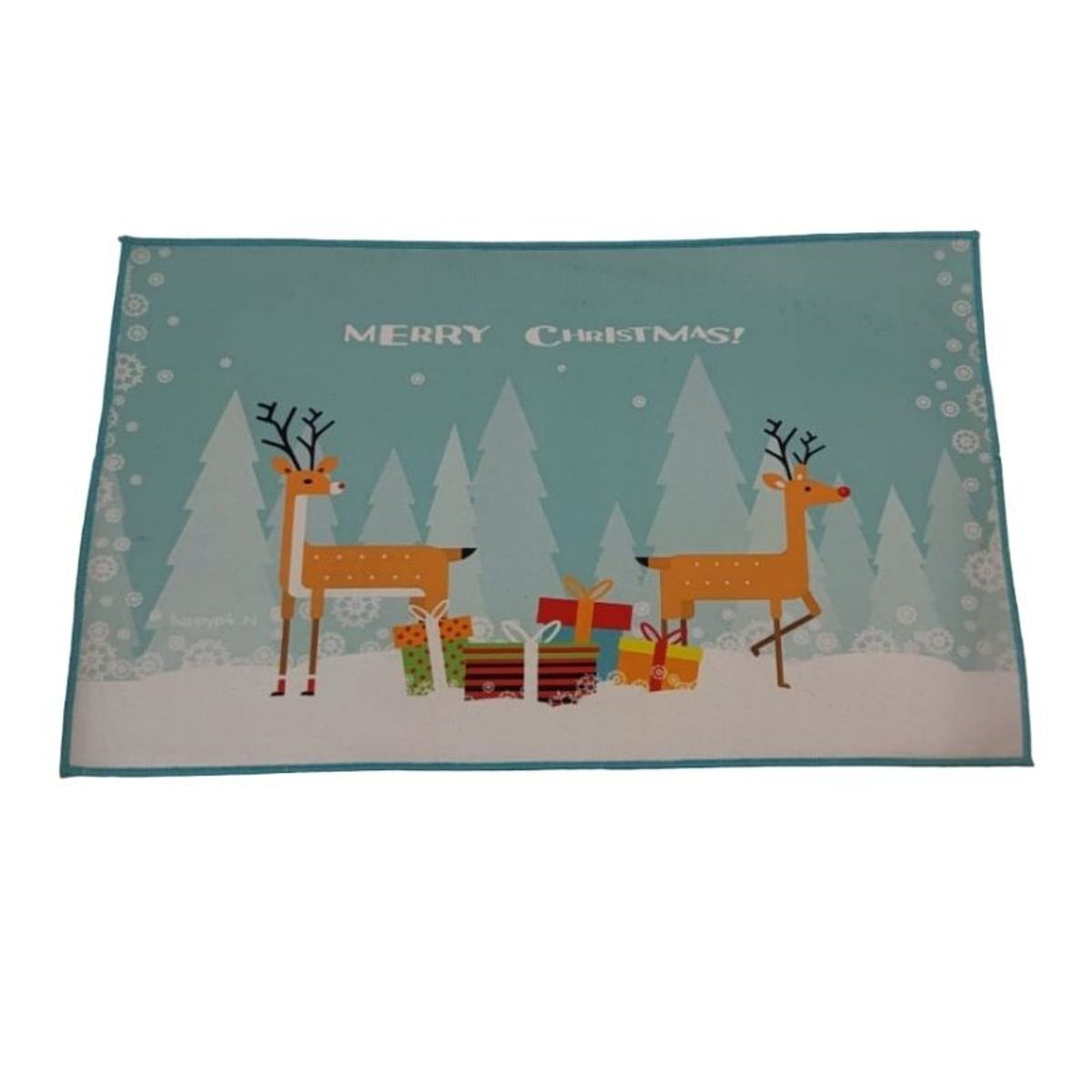 GENERICO - Set de alfombra para cocina Con bajada de Cama Navideña