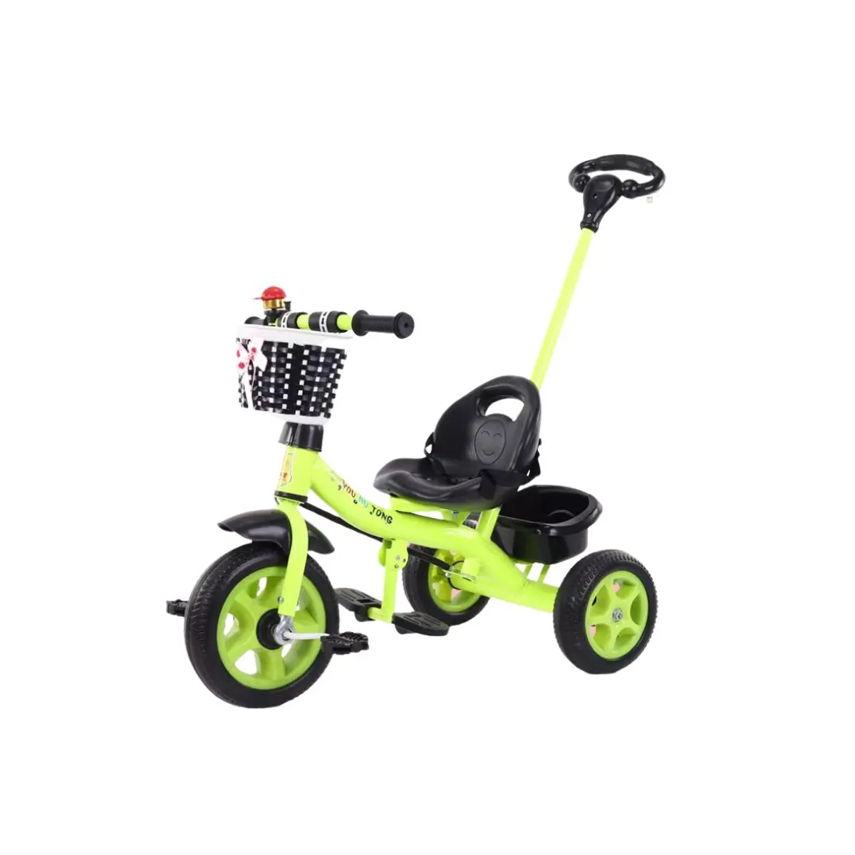 BABYLUNA - Triciclo Bicicleta 2 en 1 Metálico para Niños Verde