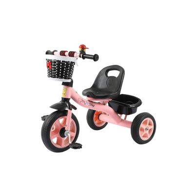Imagen 2 del producto Triciclo Bicicleta 2 en 1 Metálico para Niños Rosado