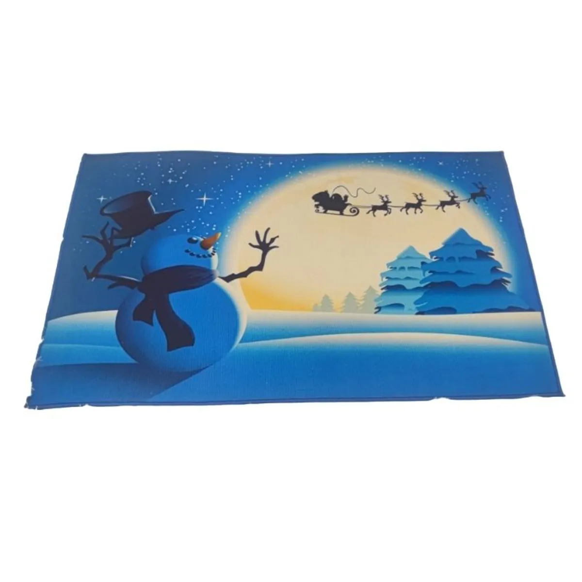 GENERICO - Set de alfombra para cocina Con bajada de Cama Navideña