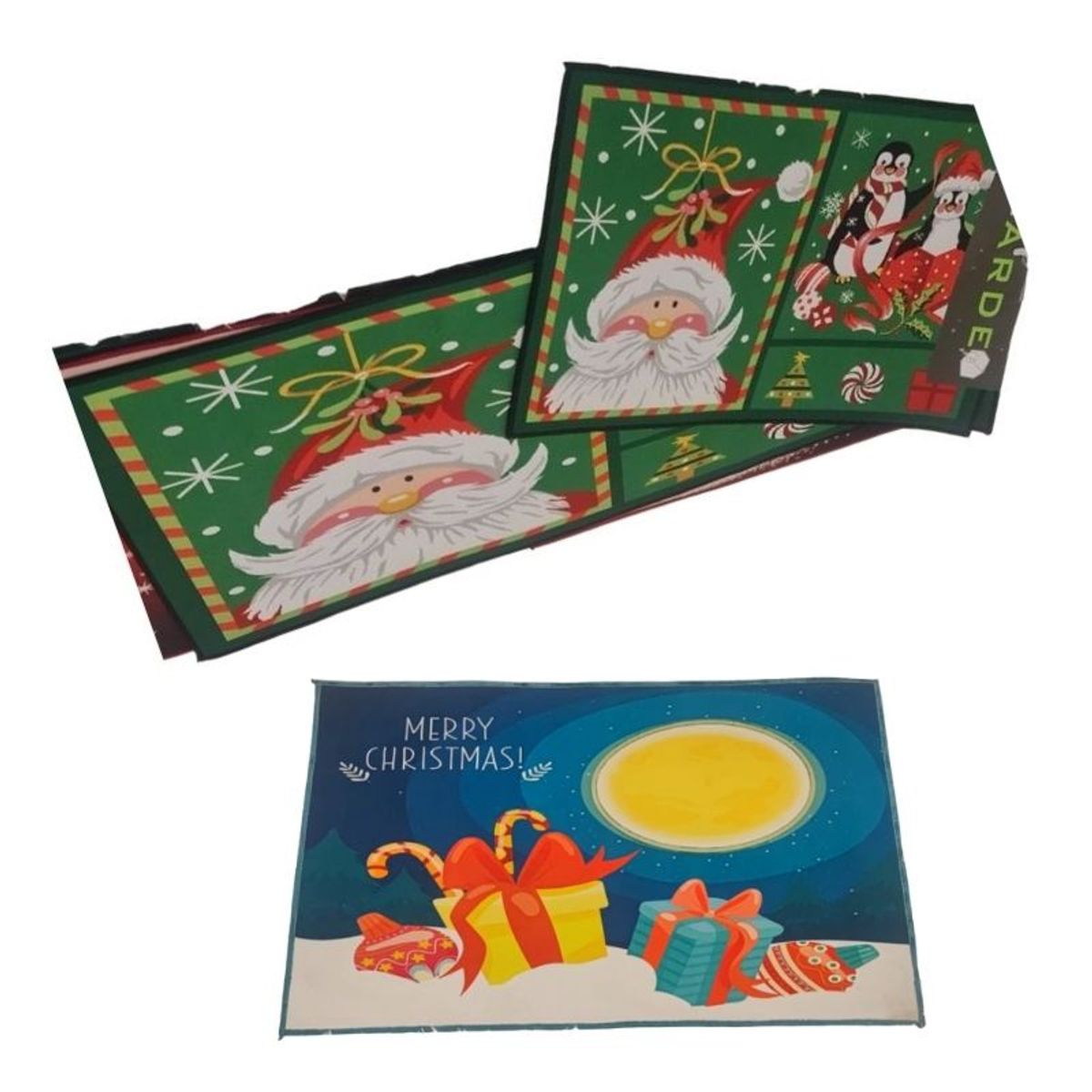 GENERICO - Set de alfombra para cocina Con bajada de Cama Navideña