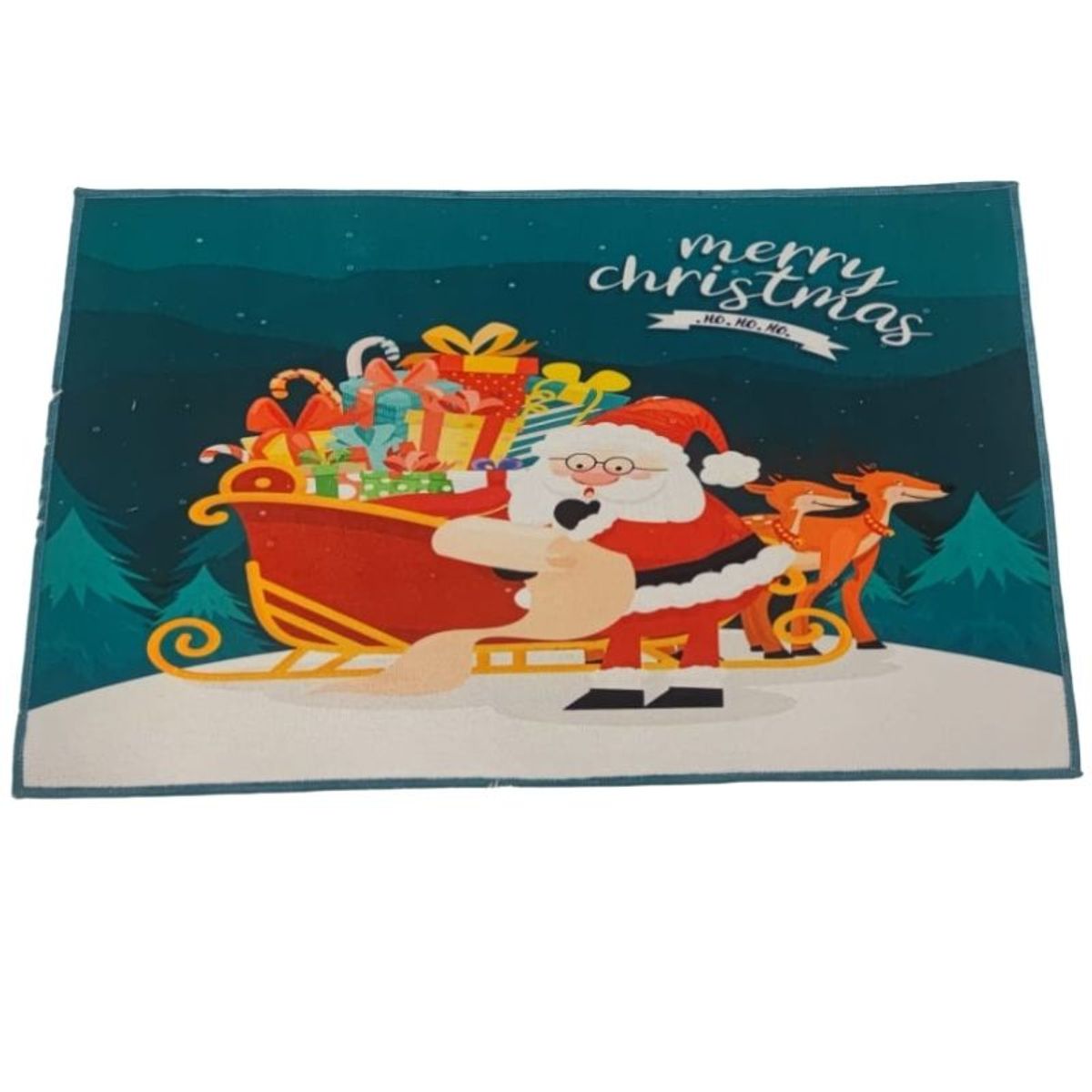 GENERICO - Set de alfombra para cocina Con bajada de Cama Navideña