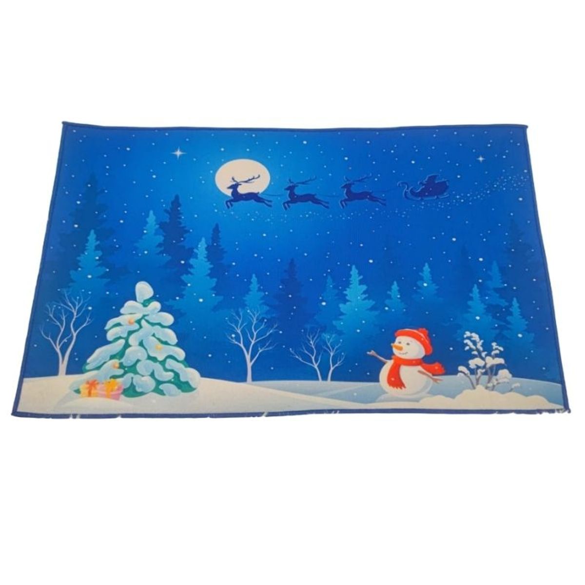 GENERICO - Set de alfombra para cocina Con bajada de Cama Navideña