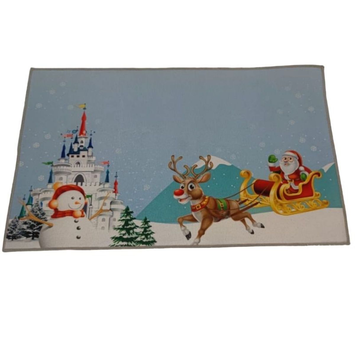 GENERICO - Set de alfombra para cocina Con bajada de Cama Navideña