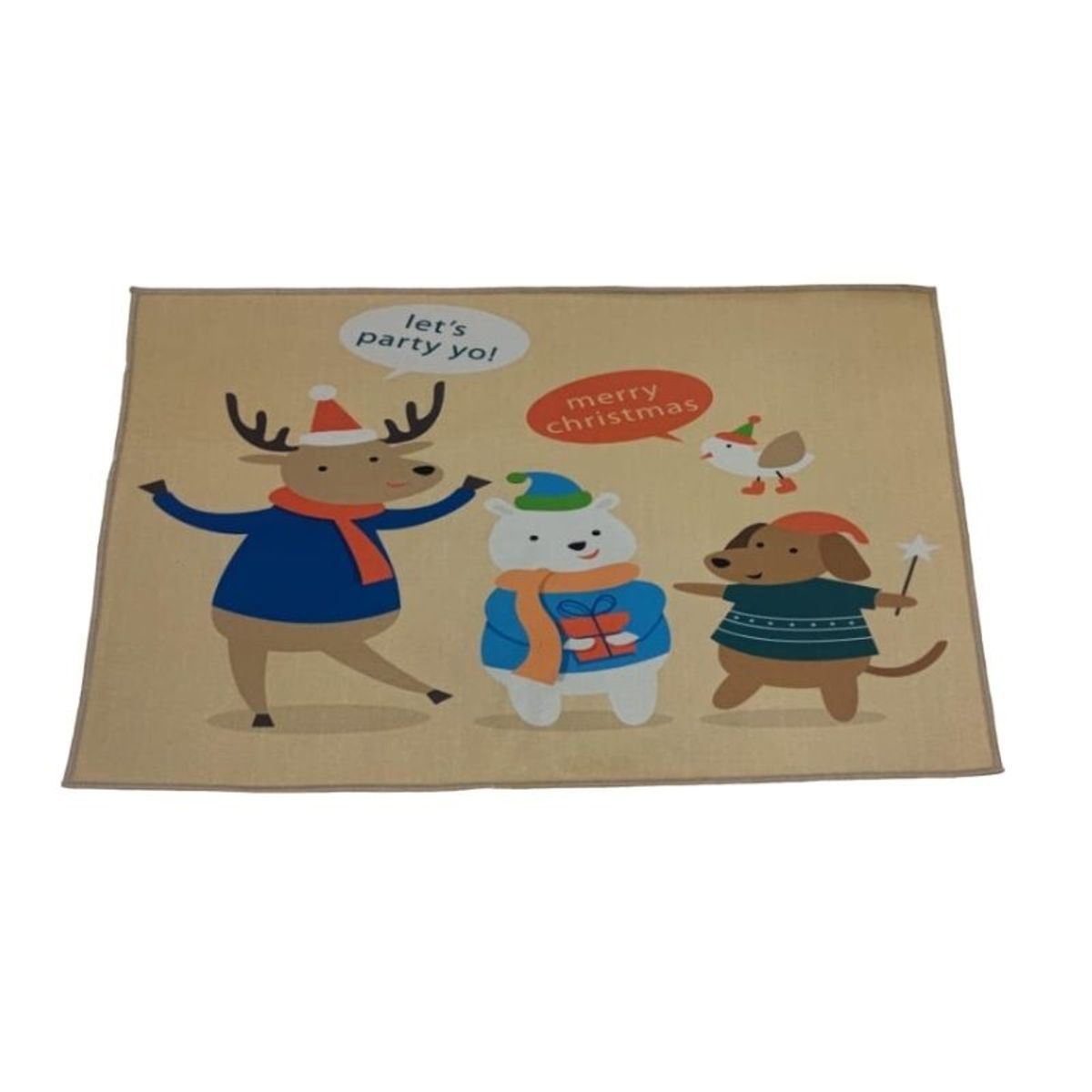 GENERICO - Set de alfombra para cocina Con bajada de Cama Navideña