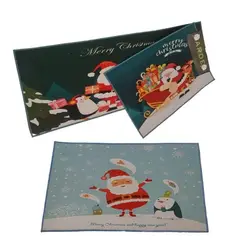 GENERICO - Set de alfombra para cocina Con bajada de Cama Navideña