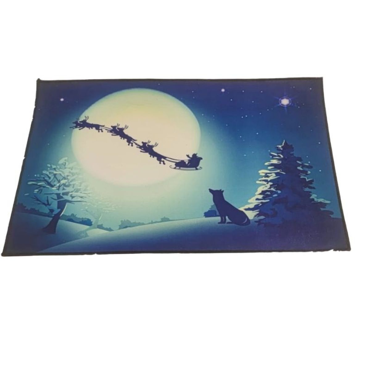 GENERICO - Set de alfombra para cocina Con bajada de Cama Navideña